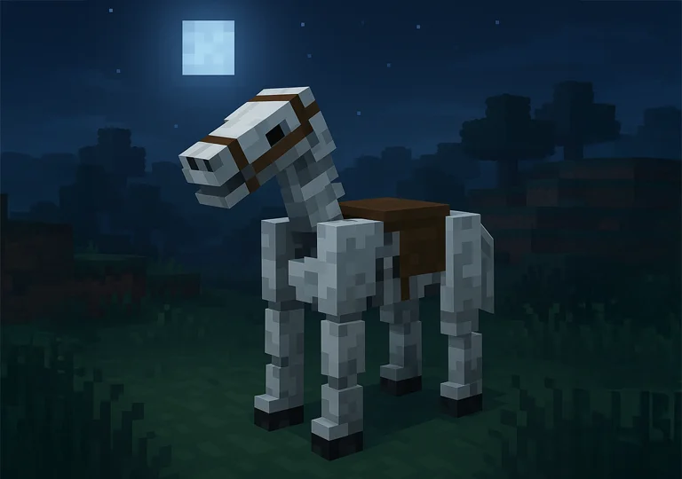 MinecraftSkeletonHorseSaddle